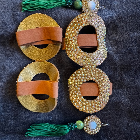 Latin Ballroom Green Dress - Picture 8 of 8